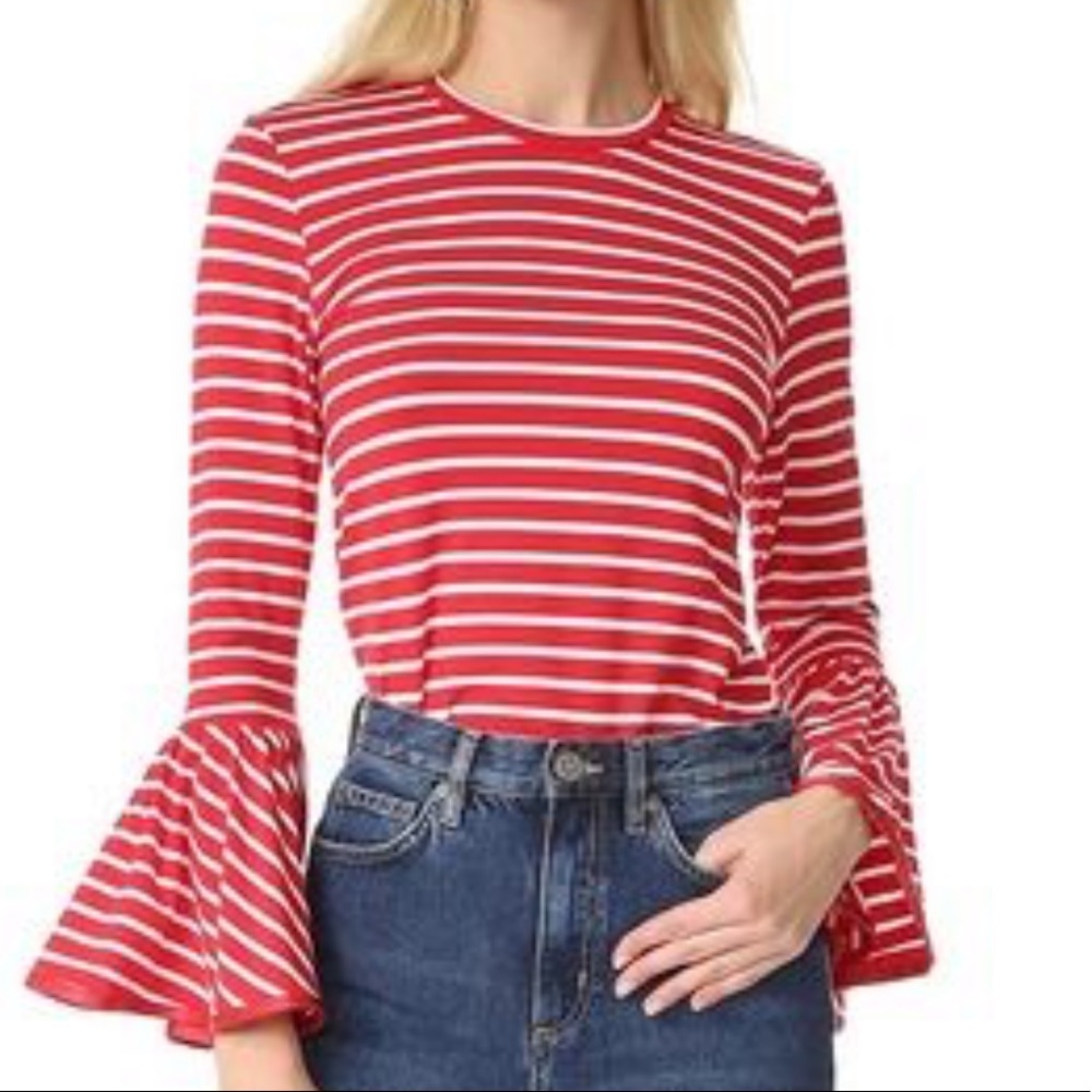 Style Mafia red stripe top